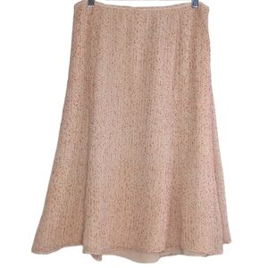 Talbots Cream A-Line Skirt